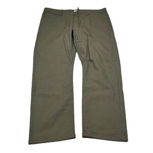 Weatherproof Vintage‎ Fleece Lined Pants Mens 38x29 Olive Green Regular Fit